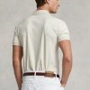 Beige Men’s Ralph Lauren Custom Slim Fit Soft Cotton Polo Shirts
