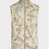 Beige Men’s Ralph Lauren GolfGolf-camo Water-repellent Packable Gilet Jackets