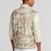 Beige Men’s Ralph Lauren GolfGolf-camo Water-repellent Packable Gilet Jackets