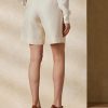 Beige Women’s Ralph Lauren Francine Silk Shantung  Shorts