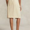 Beige Women’s Ralph Lauren Linen Wrap Skirts