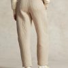 Beige Women’s Ralph Lauren Logo Cable-quilted Jerseys  Pants