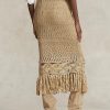 Beige Women’s Ralph Lauren Pointelle-knit Macrame Fringe Skirts Beige Women’s Ralph Lauren Pointelle-knit Macrame Fringe Skirts