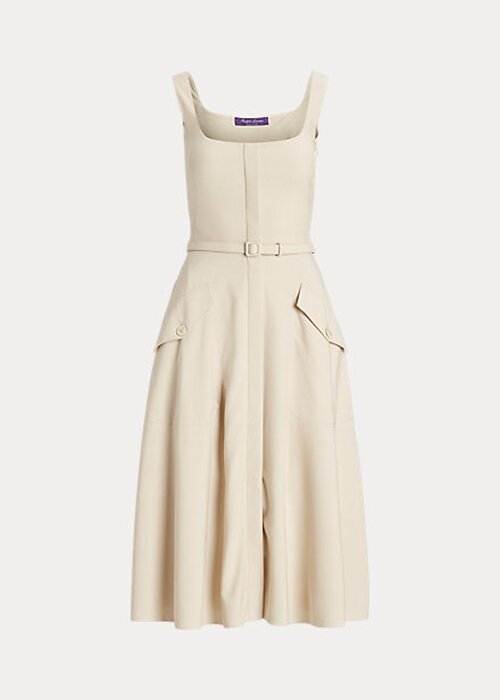 Beige Women’s Ralph Lauren Semira Wool Gabardine Day Dress Beige Women’s Ralph Lauren Semira Wool Gabardine Day Dress