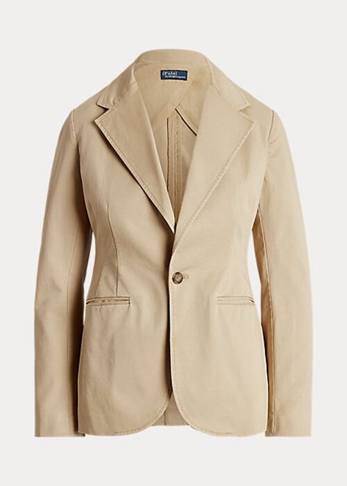 Beige Women’s Ralph Lauren Stretch Twill Blazers Beige Women’s Ralph Lauren Stretch Twill Blazers