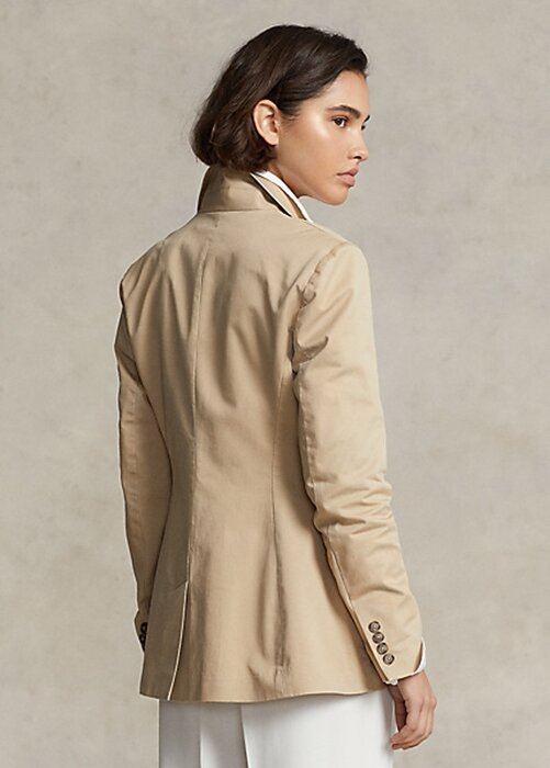 Beige Women’s Ralph Lauren Stretch Twill Blazers Beige Women’s Ralph Lauren Stretch Twill Blazers