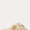 Beige Women’s Ralph Lauren Sydni Faux-Fur Flat Shoes