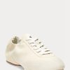 Beige Women’s Ralph Lauren The Suede Pony Ballerina Sneakers Beige Women’s Ralph Lauren The Suede Pony Ballerina Sneakers