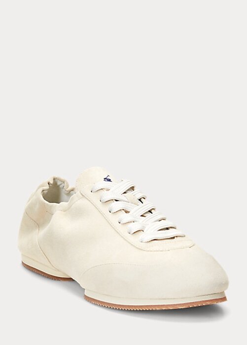 Beige Women’s Ralph Lauren The Suede Pony Ballerina Sneakers Beige Women’s Ralph Lauren The Suede Pony Ballerina Sneakers