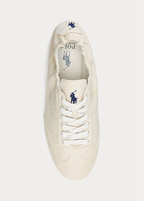 Beige Women’s Ralph Lauren The Suede Pony Ballerina Sneakers Beige Women’s Ralph Lauren The Suede Pony Ballerina Sneakers
