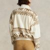 Beige Women’s Ralph Lauren Tonal Fair Isle-motif Fleece Pullover Sweatshirts Beige Women’s Ralph Lauren Tonal Fair Isle-motif Fleece Pullover Sweatshirts