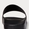 Black / Gold Men’s Ralph Lauren Signature Pony Slippers