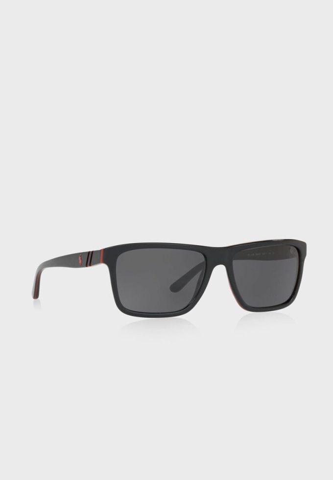 Black Men’s Ralph Lauren 0PH4153 Square Sunglasses