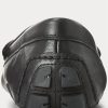 Black Men’s Ralph Lauren Anders Leather Driver Casual Shoes