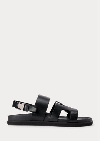 Black Men’s Ralph Lauren Biorn Calfskin Sandals