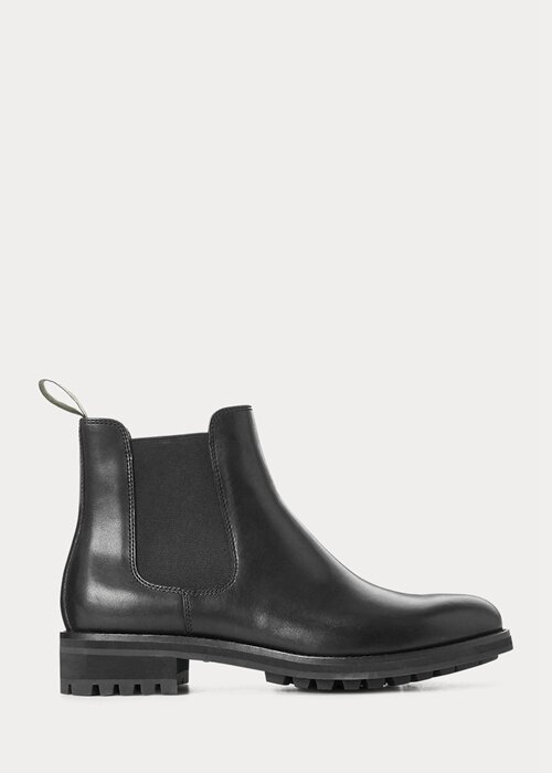 Black Men’s Ralph Lauren Bryson Leather Chelsea Boots Black Men’s Ralph Lauren Bryson Leather Chelsea Boots