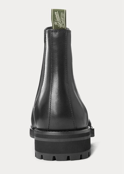 Black Men’s Ralph Lauren Bryson Leather Chelsea Boots Black Men’s Ralph Lauren Bryson Leather Chelsea Boots