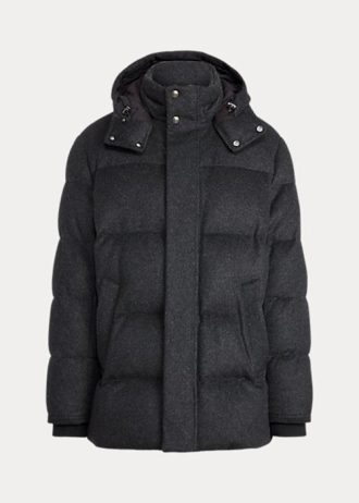 Black Men’s Ralph Lauren Cameron Wool-Blend Down Jackets