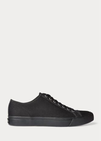 Black Men’s Ralph Lauren Canvas Sneakers