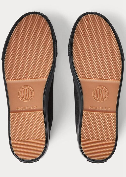 Black Men’s Ralph Lauren Canvas Sneakers Black Men’s Ralph Lauren Canvas Sneakers