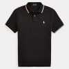 Black Men’s Ralph Lauren Classic Fit Mesh Polo Shirts