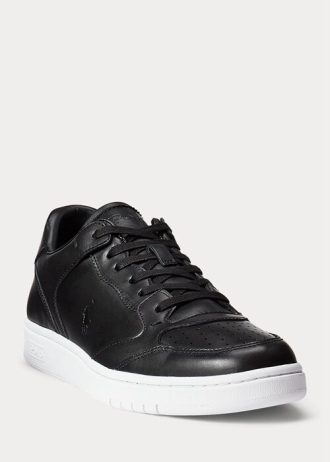 Black Men’s Ralph Lauren Court Sneakers