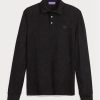 Black Men’s Ralph Lauren Custom Slim Fit Pique Polo Shirts