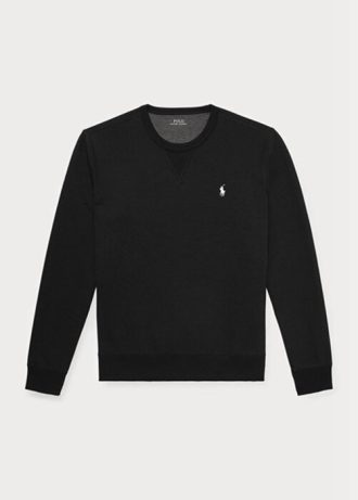 Black Men’s Ralph Lauren Double-knit Pullover   Sweatshirt