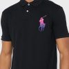 Black Men’s Ralph Lauren Essential Polo Shirts