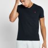 Black Men’s Ralph Lauren Essential V-Neck T Shirts
