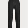 Black Men’s Ralph Lauren Gregory Wool Barathea Tuxedo  Pants