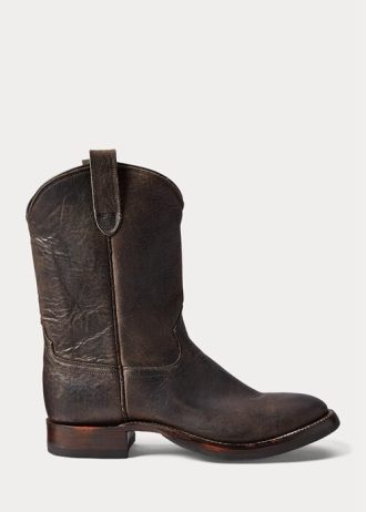 Black Men’s Ralph Lauren Leather Boots