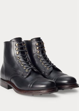 Black Men’s Ralph Lauren Leather Boots