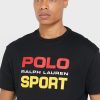 Black Men’s Ralph Lauren Logo Crew Neck T Shirts