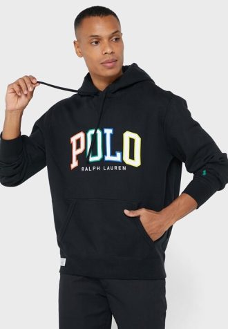 Black Men’s Ralph Lauren Logo Hoodie