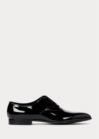 Black Men’s Ralph Lauren Paget Patent Leather Dress Shoes