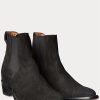 Black Men’s Ralph Lauren Plainview Suede Chelsea Boots