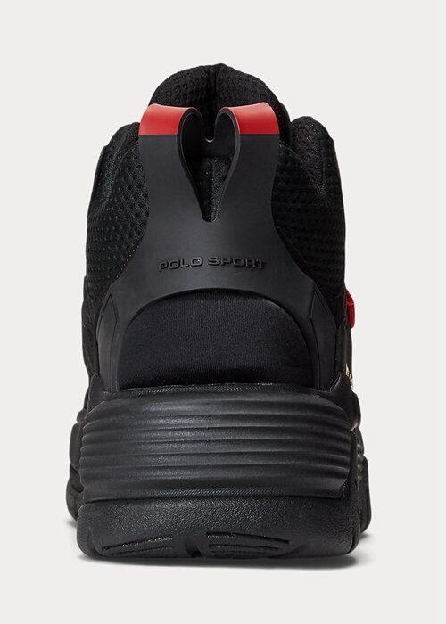 Black Men’s Ralph Lauren PS100 High-Top Sneakers Black Men’s Ralph Lauren PS100 High-Top Sneakers