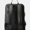 Black Men’s Ralph Lauren Quilted Leather Backpacks