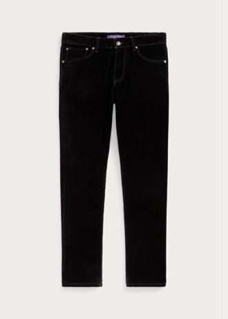Black Men’s Ralph Lauren Slim Fit Stretch Velvet  Jeans