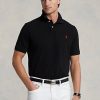 Black Men’s Ralph Lauren The Iconic Mesh Polo Shirts