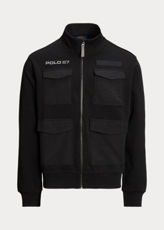 Black Men’s Ralph Lauren Water-Repellent Hybrid Jackets