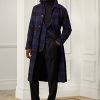 Black / Nacy Men’s Ralph Lauren Plaid Wool Twill Balmacaan Topcoat Coats Black / Nacy Men’s Ralph Lauren Plaid Wool Twill Balmacaan Topcoat Coats