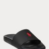 Black / Red Men’s Ralph Lauren Signature Pony Slippers Black / Red Men’s Ralph Lauren Signature Pony Slippers