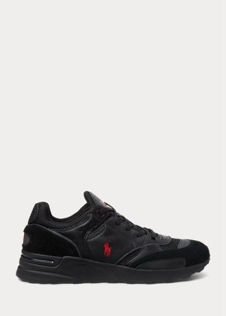 Black / Red Men’s Ralph Lauren Trackster 200 Sneakers