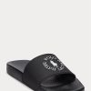 Black / White Men’s Ralph Lauren Logo Slippers