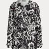 Black / White Women’s Ralph Lauren Floral Ripstop Hooded Windbreaker