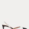 Black / White Women’s Ralph Lauren Garland Color-Blocked Slingback Heels Black / White Women’s Ralph Lauren Garland Color-Blocked Slingback Heels