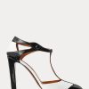 Black / White Women’s Ralph Lauren Haskell Color-Blocked Calfskin Heels Black / White Women’s Ralph Lauren Haskell Color-Blocked Calfskin Heels