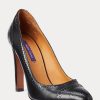 Black Women’s Ralph Lauren Ainsley Calfskin Heels